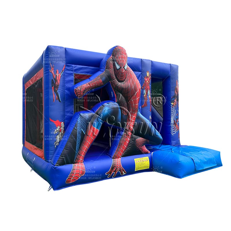 Customized Spider-Man Inflatable Combo for Outdoor Events